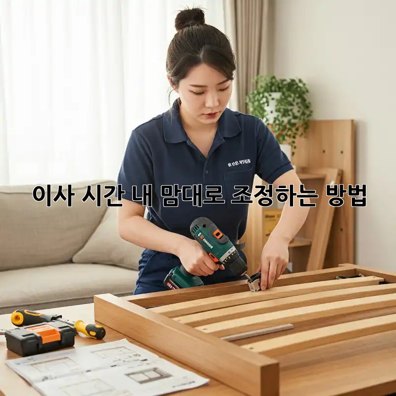 이사 시간, 내 맘대로 조정하는 방법!