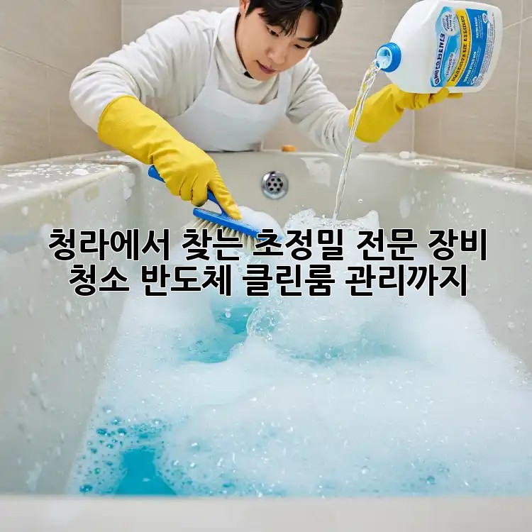 청라에서 찾는 ✨초정밀✨ 전문 장비 청소, 반도체 클린룸 관리까지! 🔬
