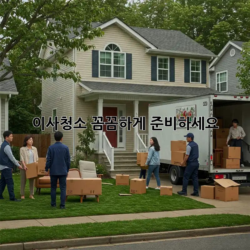 이사청소, 꼼꼼하게 준비하세요!
