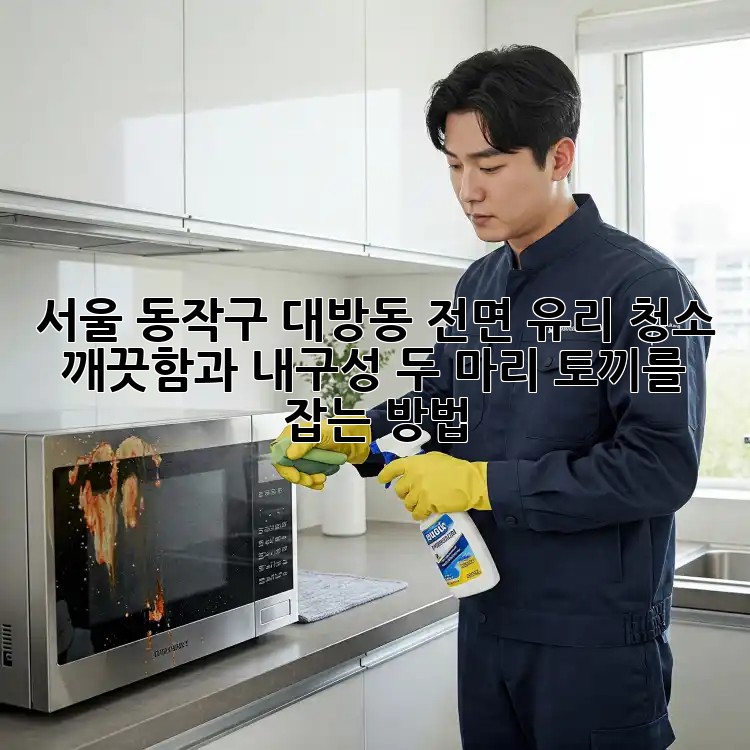 서울 동작구 대방동 전면 유리 청소: 깨끗함과 내구성, 두 마리 토끼를 잡는 방법